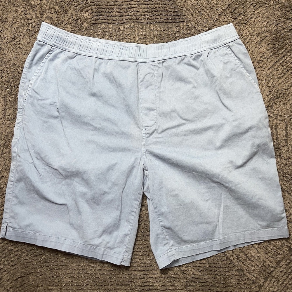 Reyn Spooner Mens‎ Shorts XL Blue Elastic Waist Cotton Casual Island
